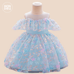 Vestido Romina color azul para niñas