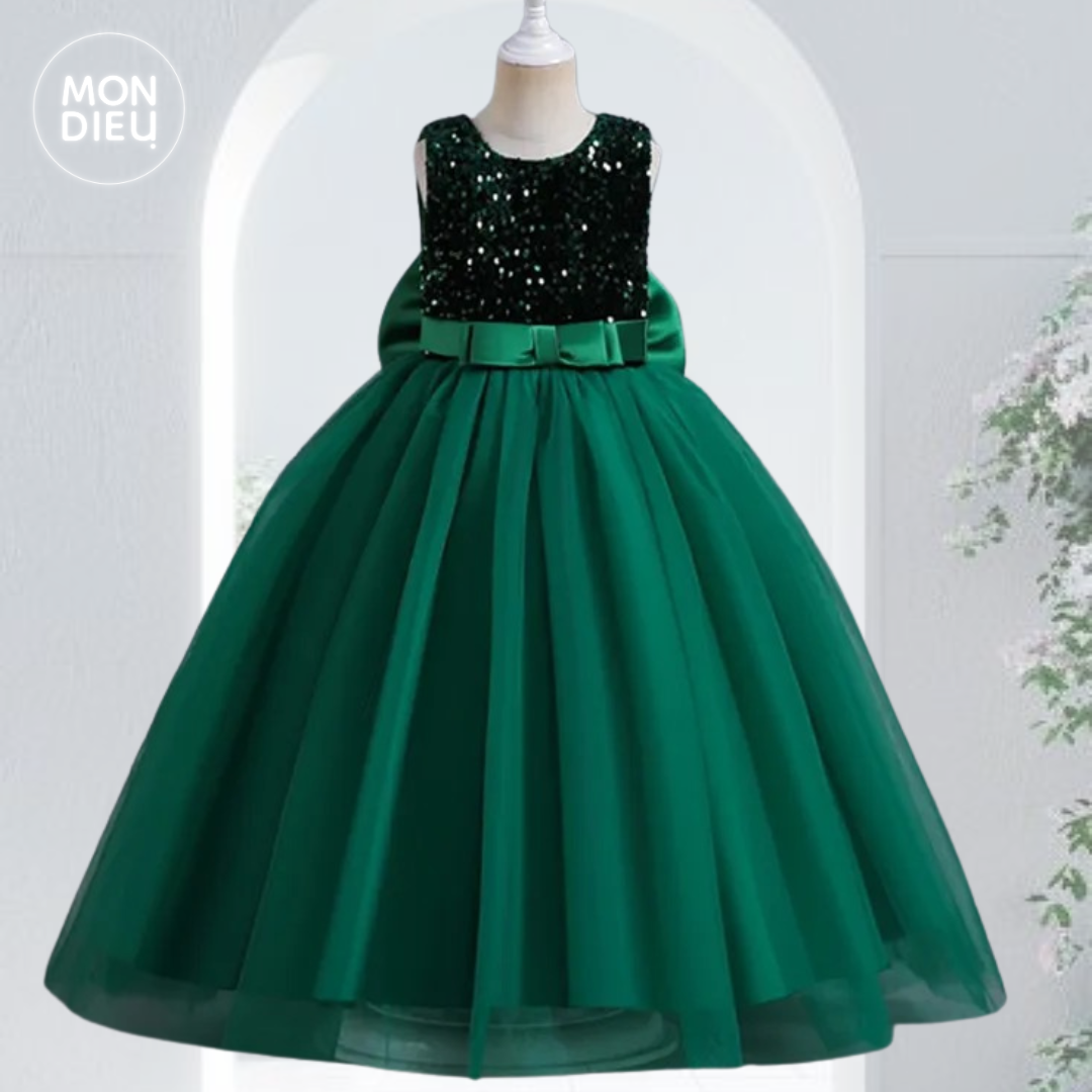 Vestido Lauren color verde para niñas