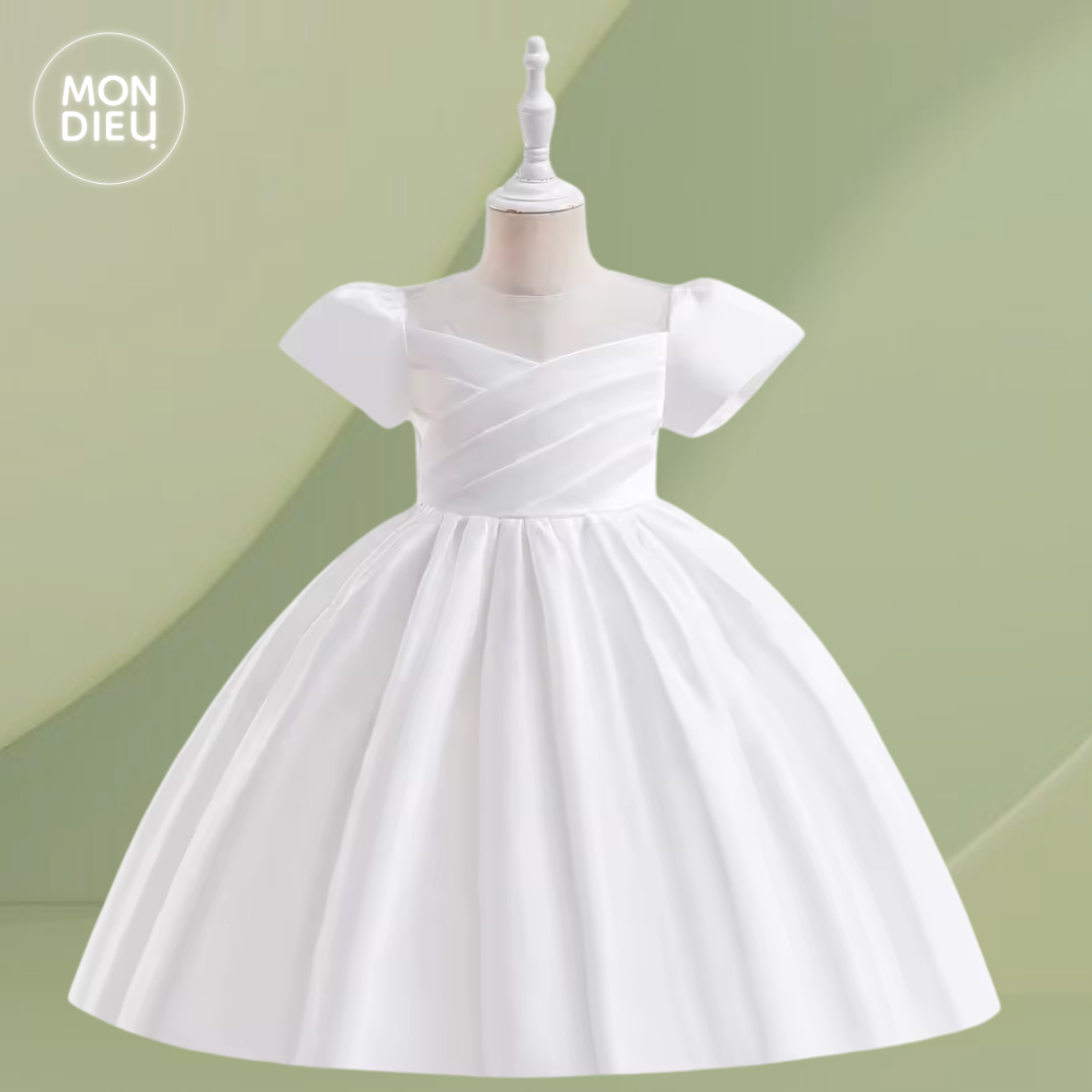 Vestido Madison color blanco para niñas