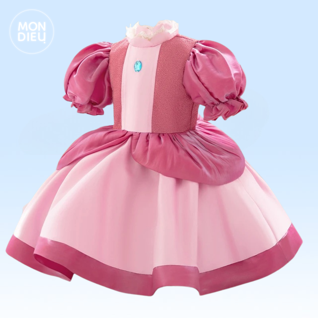 Vestido Princesa Peach para niñas