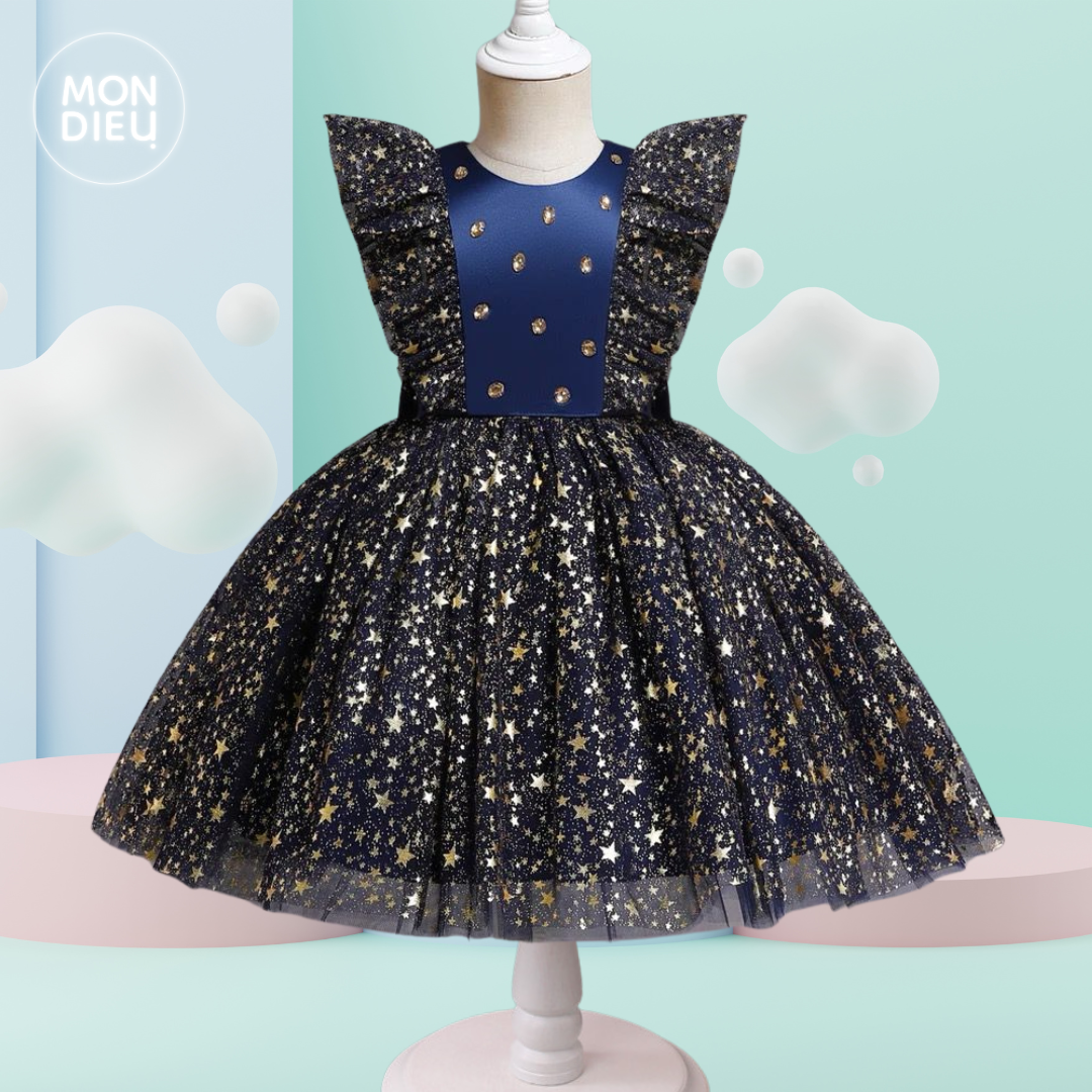 Vestido Juliett color azul para niñas