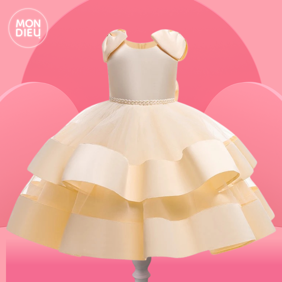 Vestido Keyli color beige para niñas