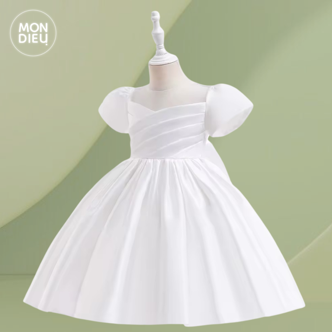 Vestido Madison color blanco para niñas