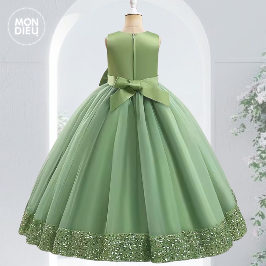 Vestido Ivonne color verde para niñas
