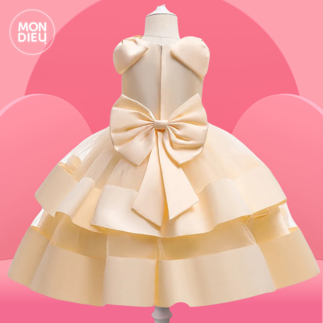 Vestido Keyli color beige para niñas