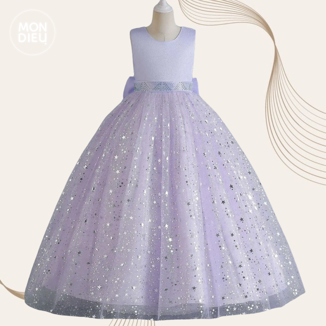 Vestido Luciana color lila para niñas