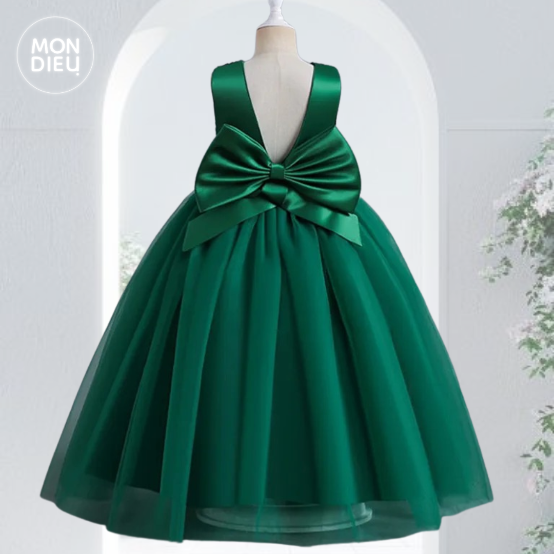 Vestido Lauren color verde para niñas