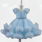 Vestido Adeline color azul para niñas