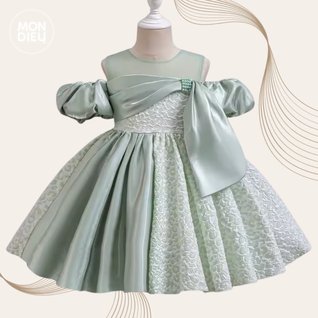 Vestido Saskia color verde para niñas