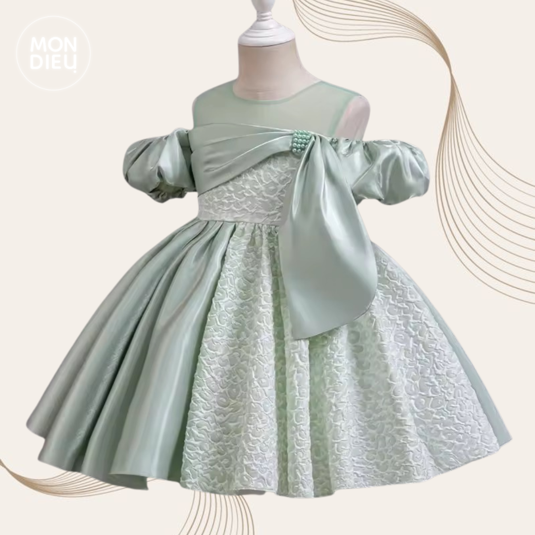 Vestido Saskia color verde para niñas