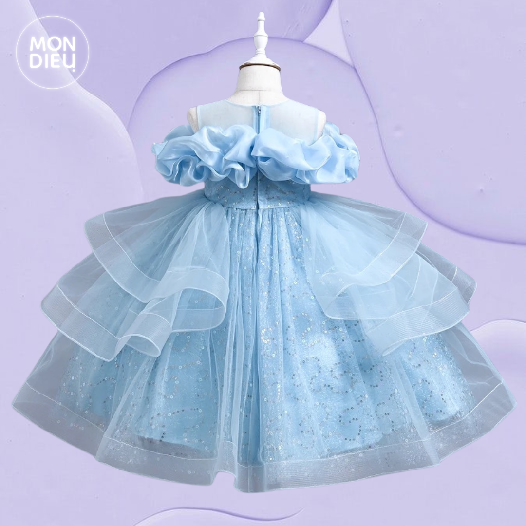 Vestido Lily color azul para niñas