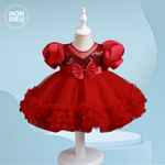 Vestido Emma color rojo para niñas
