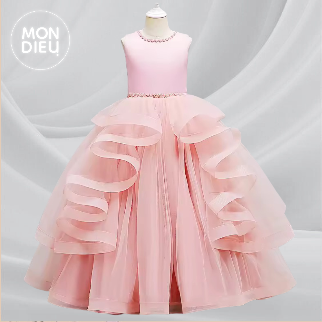 Vestido Arantxa color rosa para niñas
