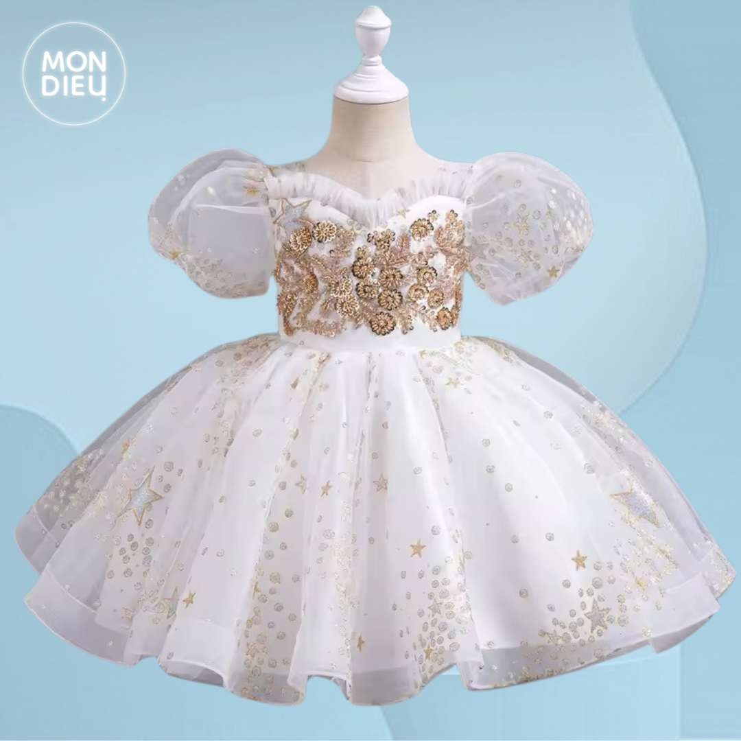 Vestido Larissa color blanco para niñas