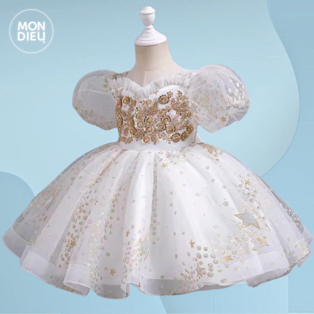Vestido Larissa color blanco para niñas