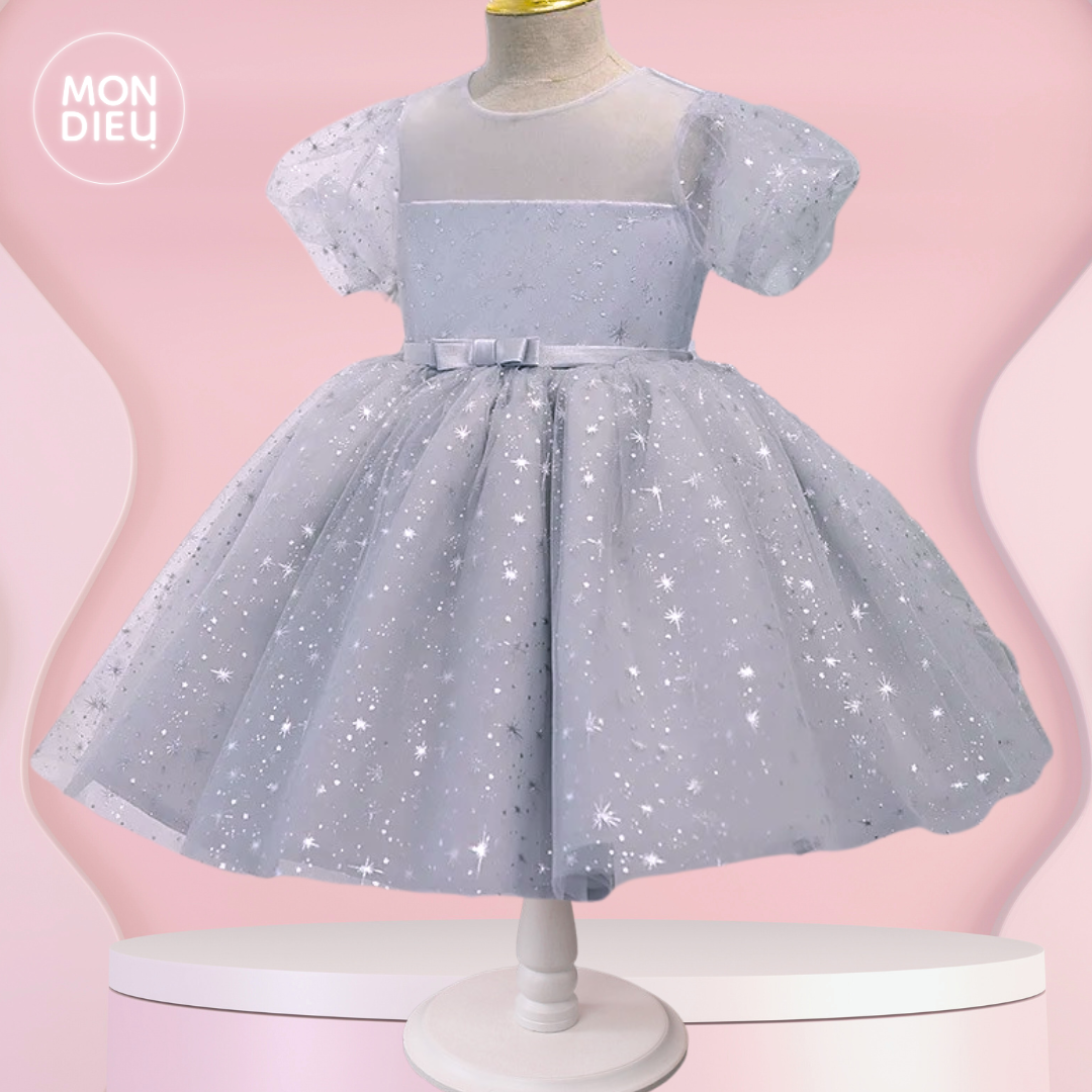 Vestido Miriam color gris para niñas