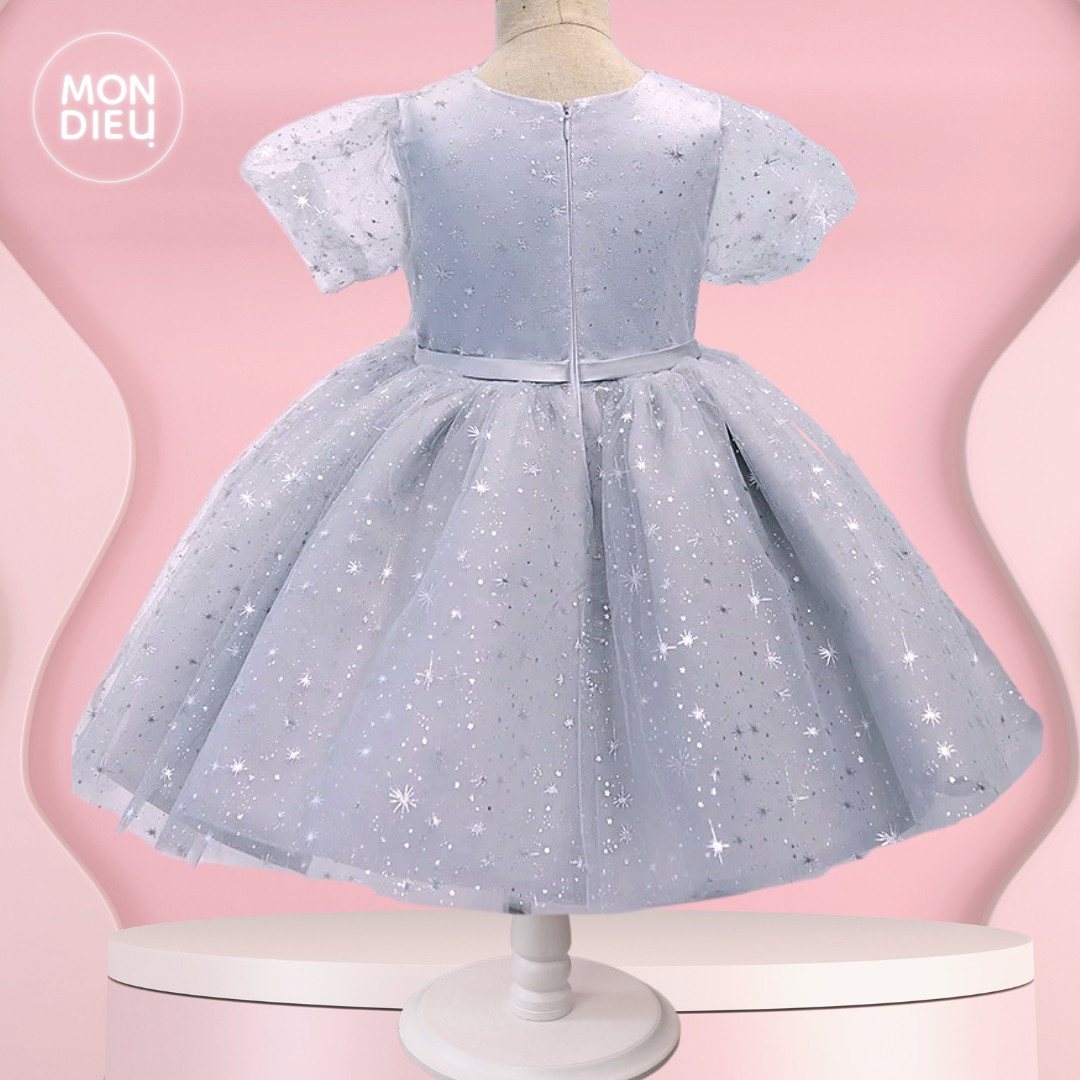 Vestido Miriam color gris para niñas