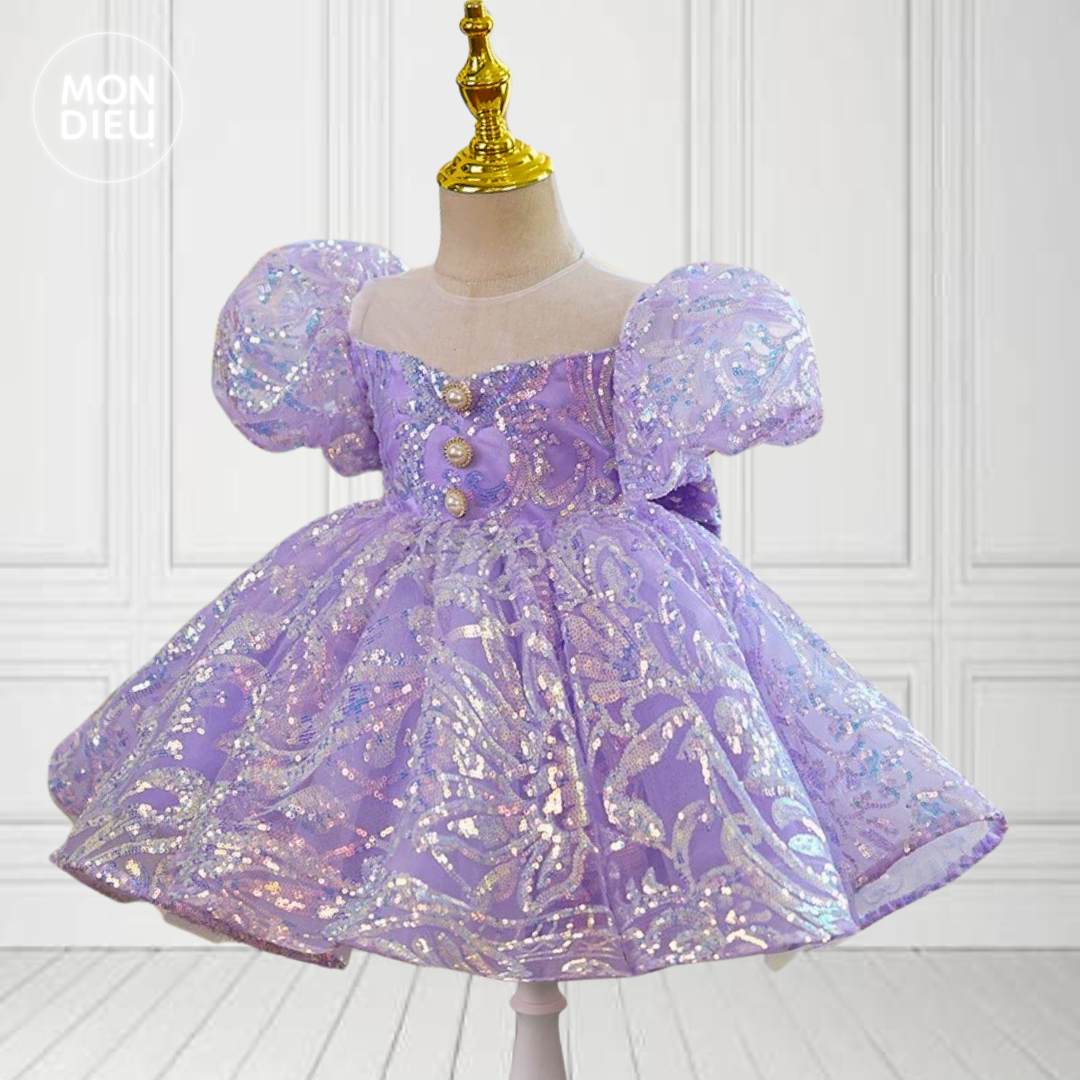 Vestido Paulette color lila para niñas