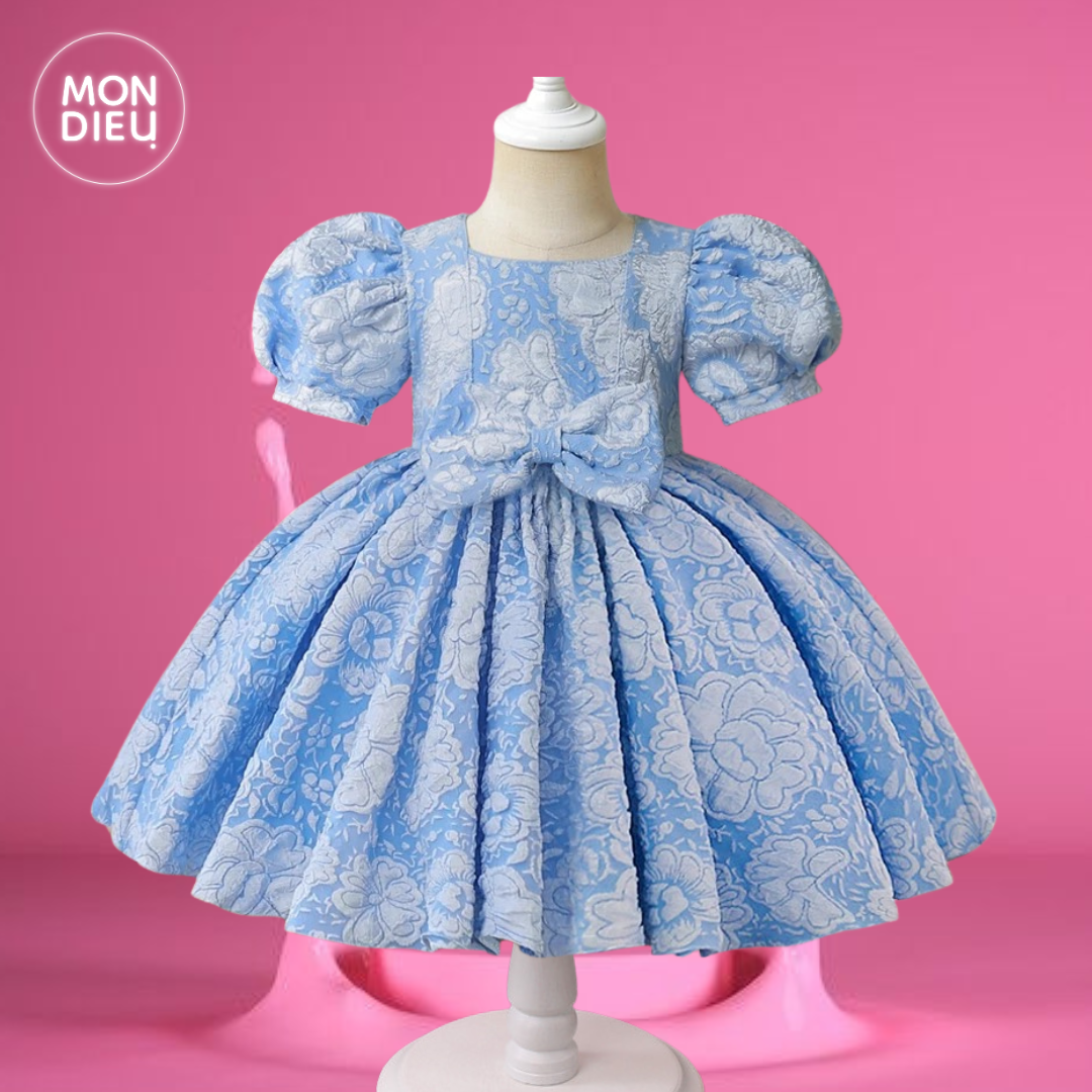 Vestido Sandra color azul para niñas