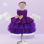 Vestido Mireya color morado para niñas