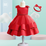 Vestido Keyli color rojo para niñas