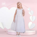 Vestido Erika color blanco para niñas Mon Dieu!