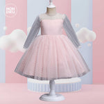 Vestido Fernanda color rosa para niñas Mon Dieu!