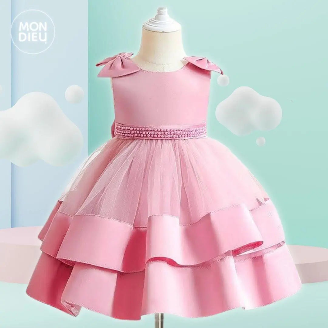 Vestido Keyli color rosa para niñas Mon Dieu!