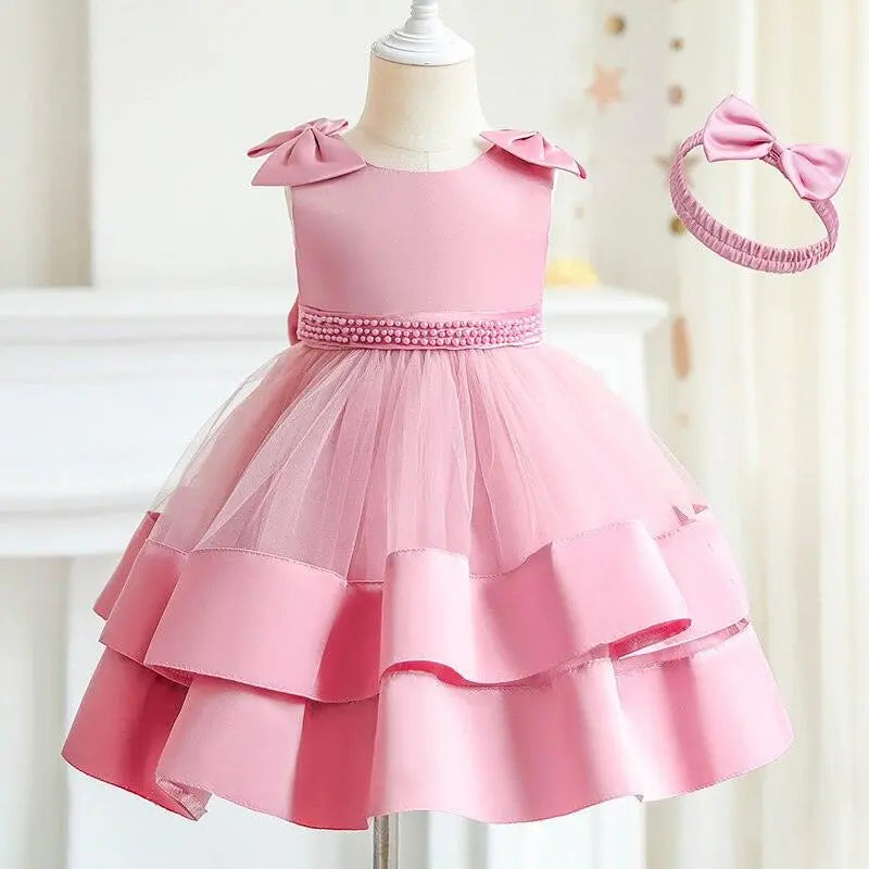 Vestido Keyli color rosa para niñas Mon Dieu!