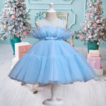 Vestido Odette color azul para niñas Mon Dieu!