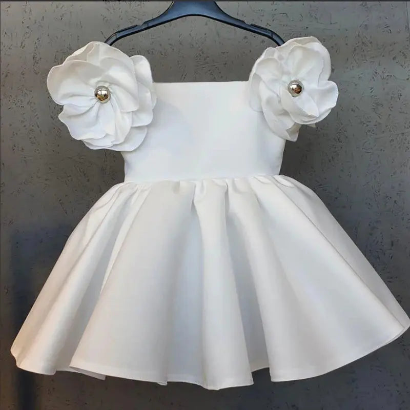 Vestido Yamile color blanco para niña Mon Dieu!