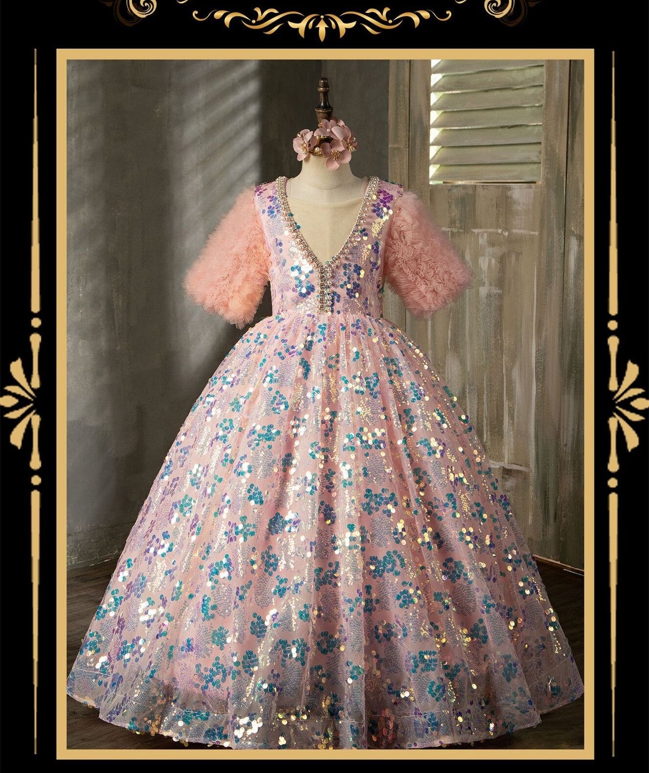 Vestido Malena color rosa para niñas