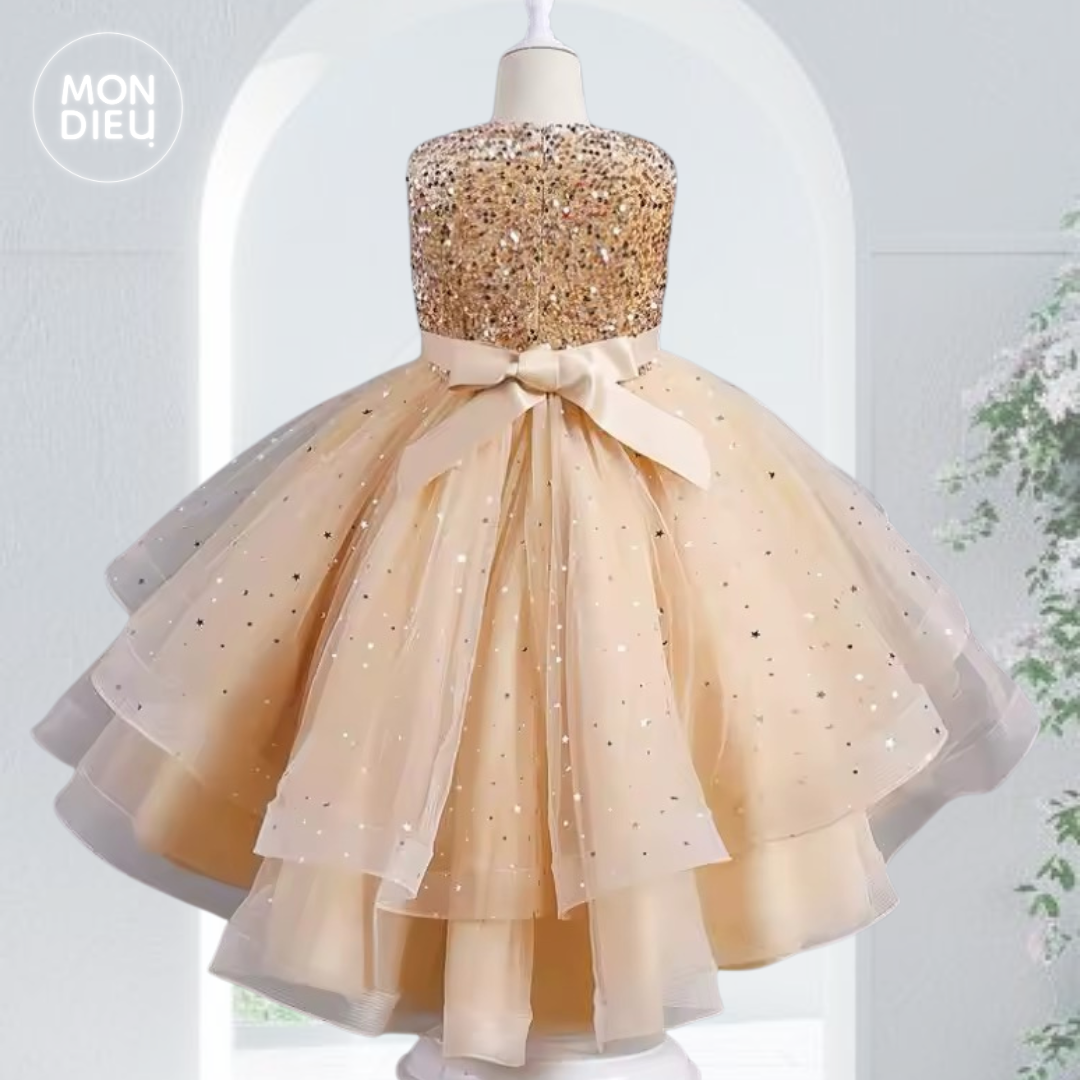 Vestido Vanessa color beige para niñas
