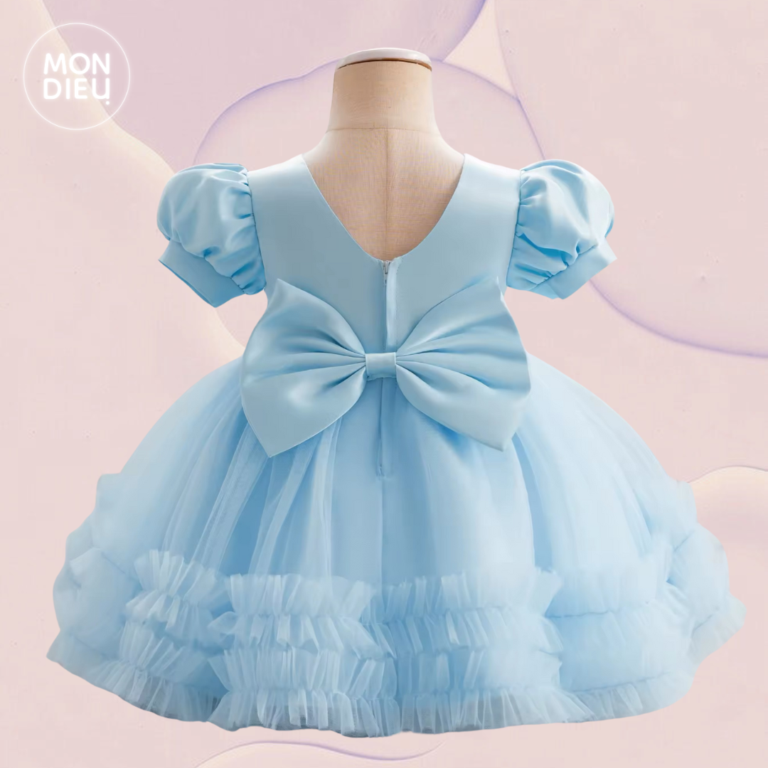 Vestido Emma color azul para niñas