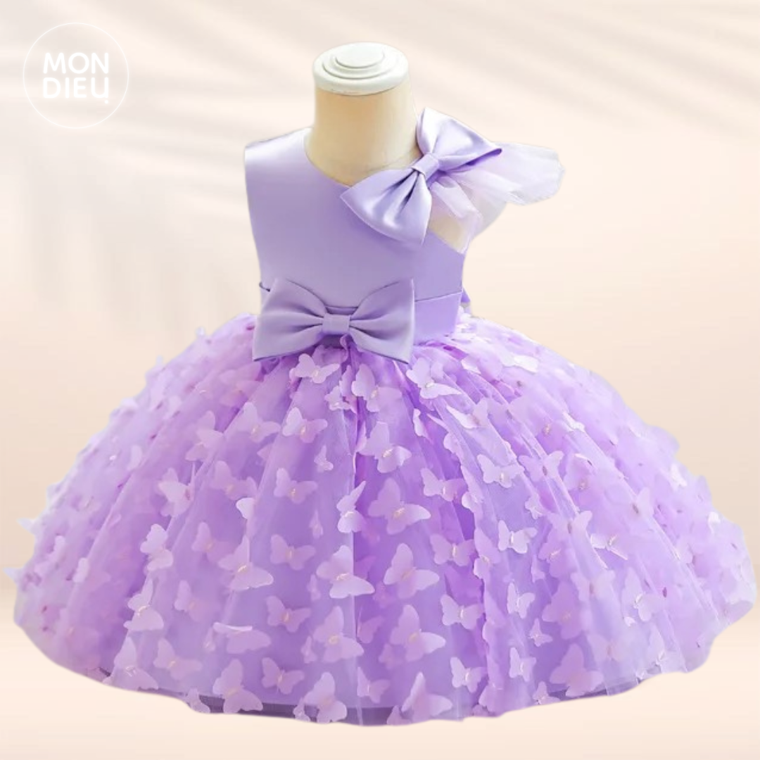 Vestido Flora color lila para niñas