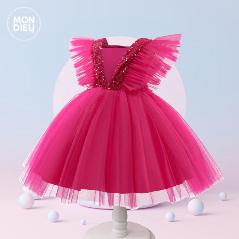 Vestido Yaneth color rosa para niñas