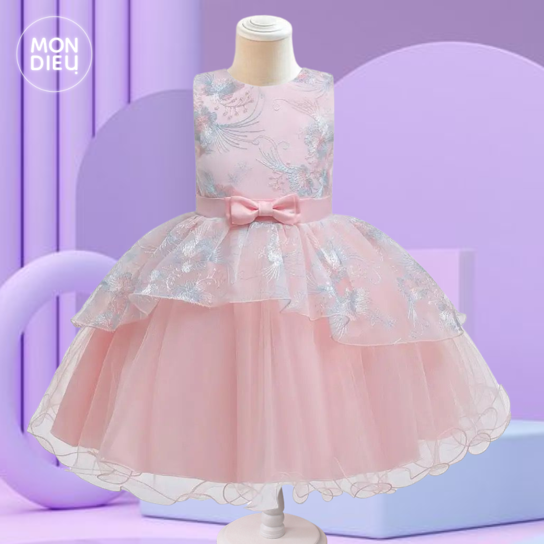 Vestido Camilia color rosa para niñas