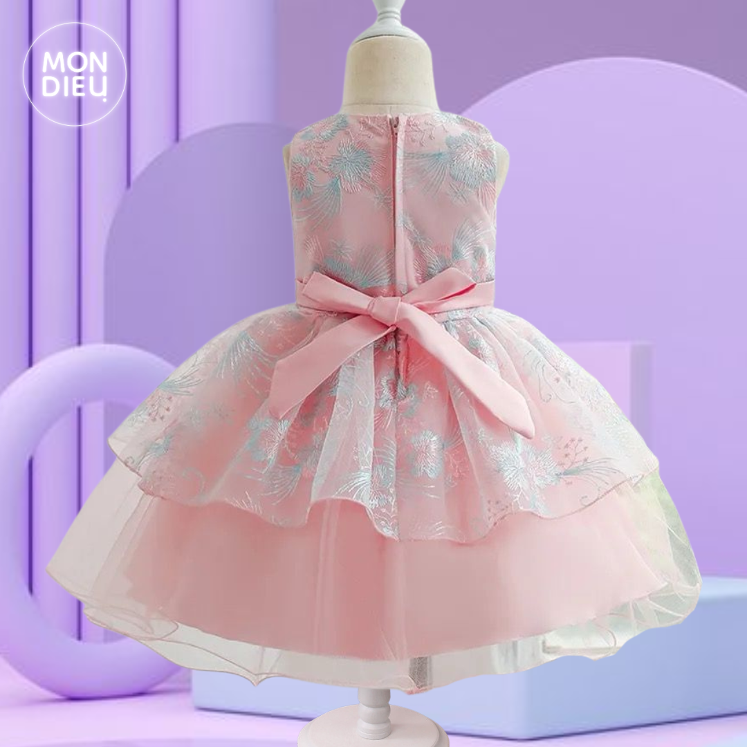 Vestido Camilia color rosa para niñas