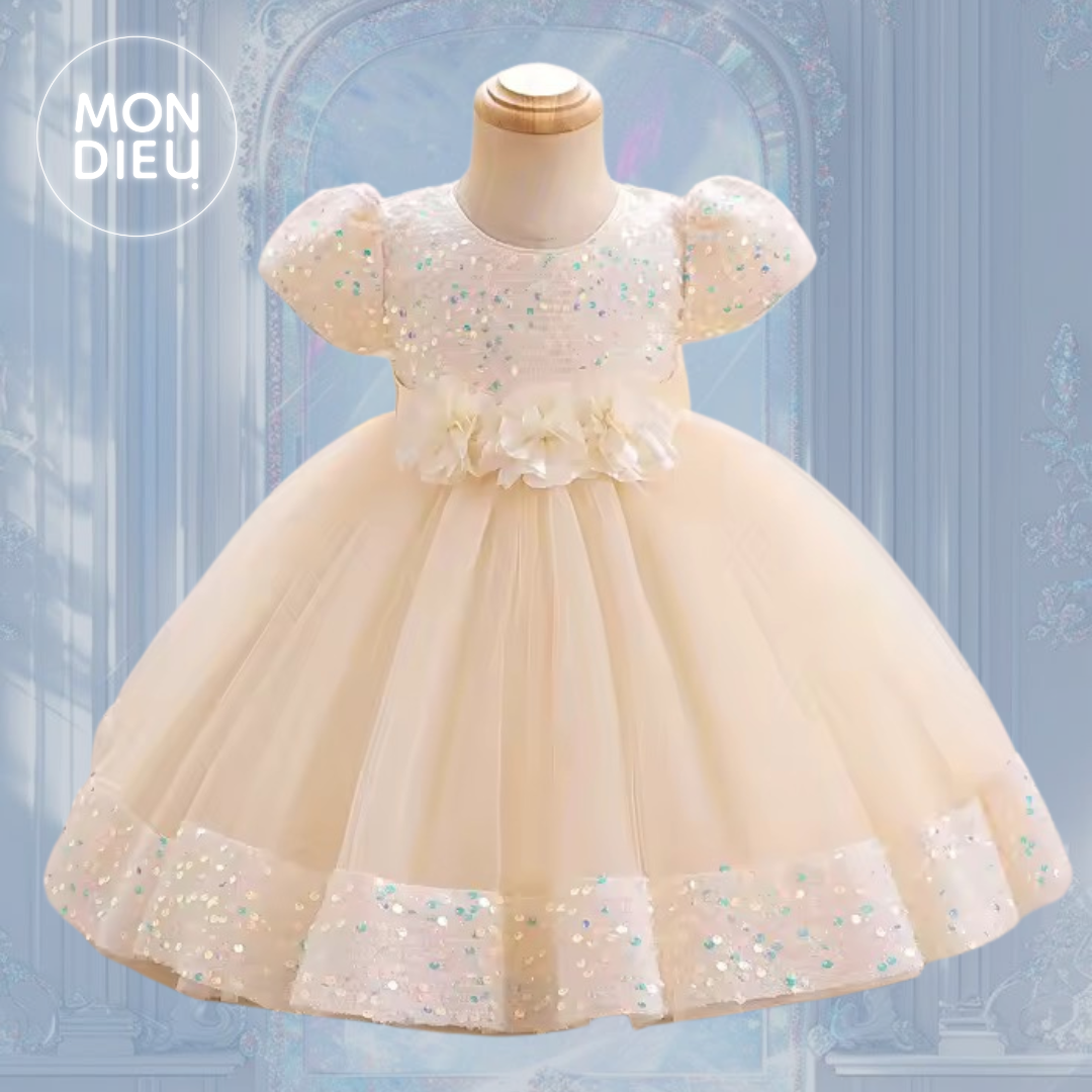 Vestido Amira  color beige para niñas