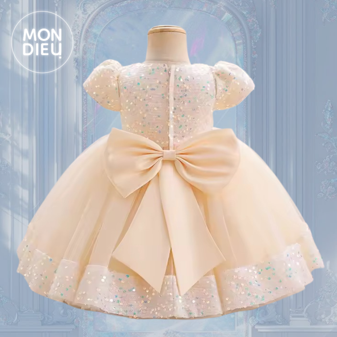 Vestido Amira  color beige para niñas