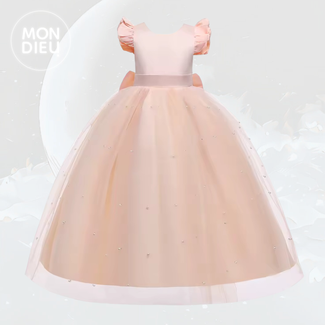 Vestido Emily color beige para niñas