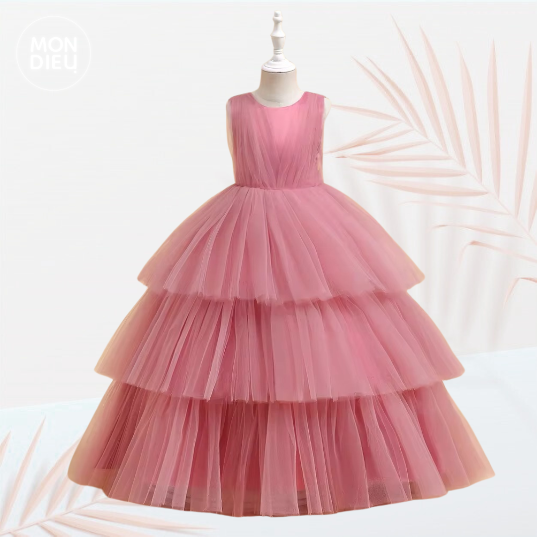Vestido Tanya color rosa para niñas