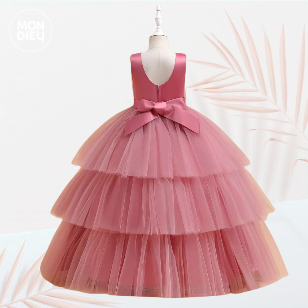 Vestido Tanya color rosa para niñas