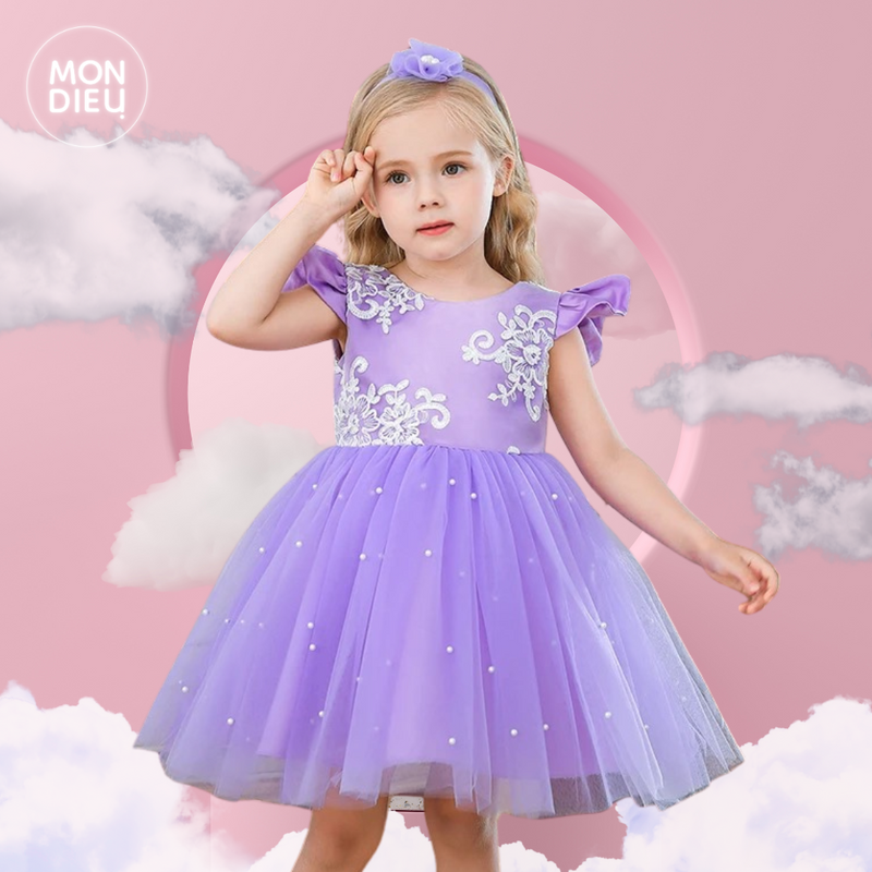 Vestido Karol color lila para niñas