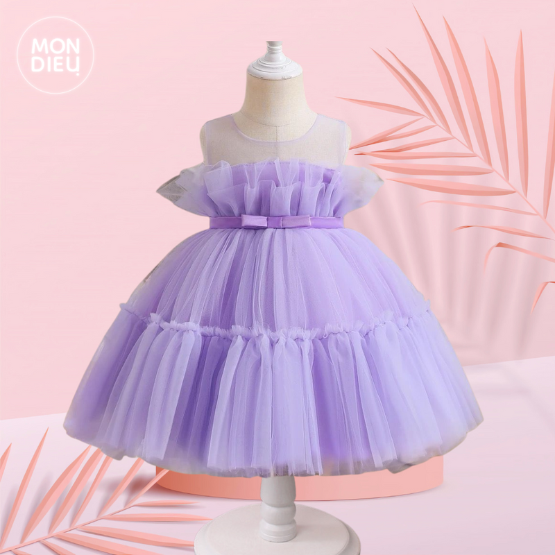 Vestido Odette color lila para niñas
