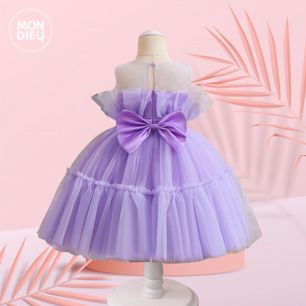 Vestido Odette color lila para niñas