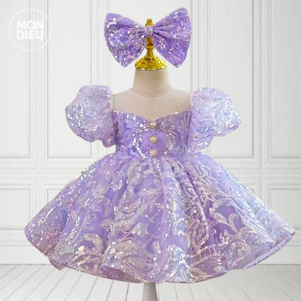 Vestido Paulette color lila para niñas