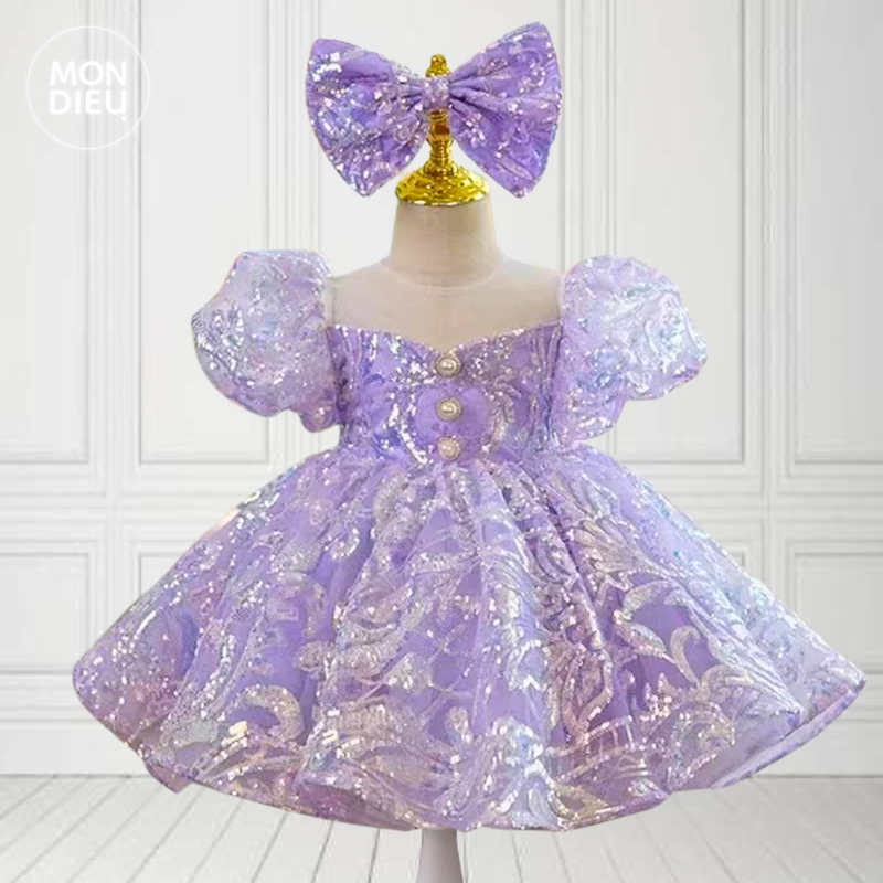Vestido Paulette color lila para niñas