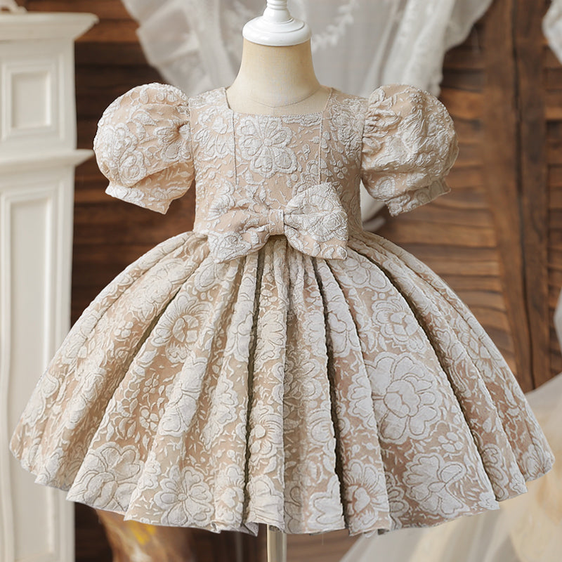 Vestido Sandra color beige para niñas