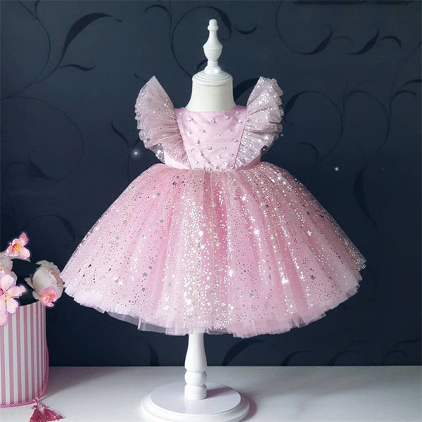 Vestido Estrella color rosa para niñas